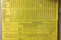 Horaire YSteC 1984 - 1985