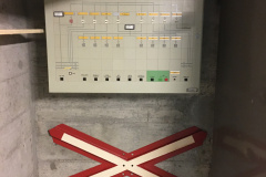 Tableau de commande pour les lignes de contact de la gare d'Yverdon