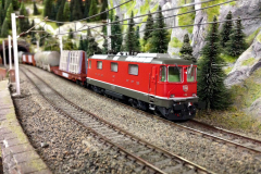 La Re 4/4 III 11350 avec son train