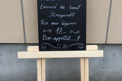 L'ardoise du menu