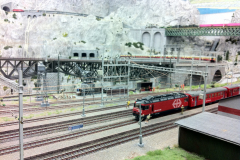 Une gare du réseau métrique de la partie "Suisse"