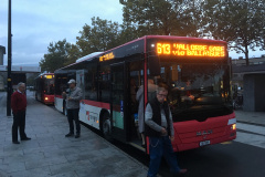 Pour monter à Vallorbe le voyage se fait en bus depuis Yverdon