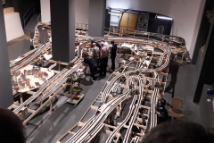 Construction d'une maquette au musée Märklin