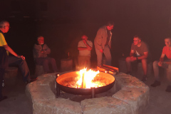 Petit "Pow-Wow" lors de la dernière soirée en Allemagne