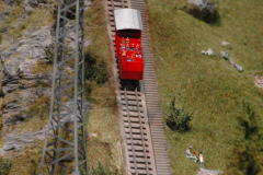 Reproduction du Gelmerbahn dans l'Oberland Bernois.