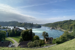 A notre arrivée à Neuhausen am Rheinfall.