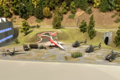 Un F5 Tiger de la Patrouille Suisse en attente.